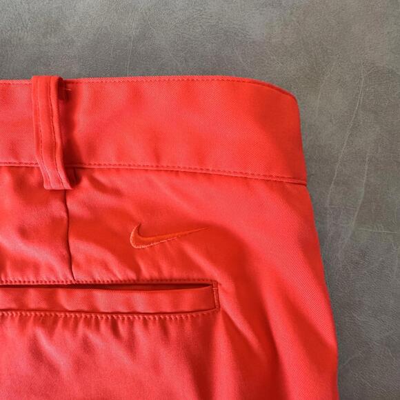 Nike Golf Pants Mens 38x33 Red/Orange Dri-FIT Stretch Flat Front Performance - Picture 7 of 16